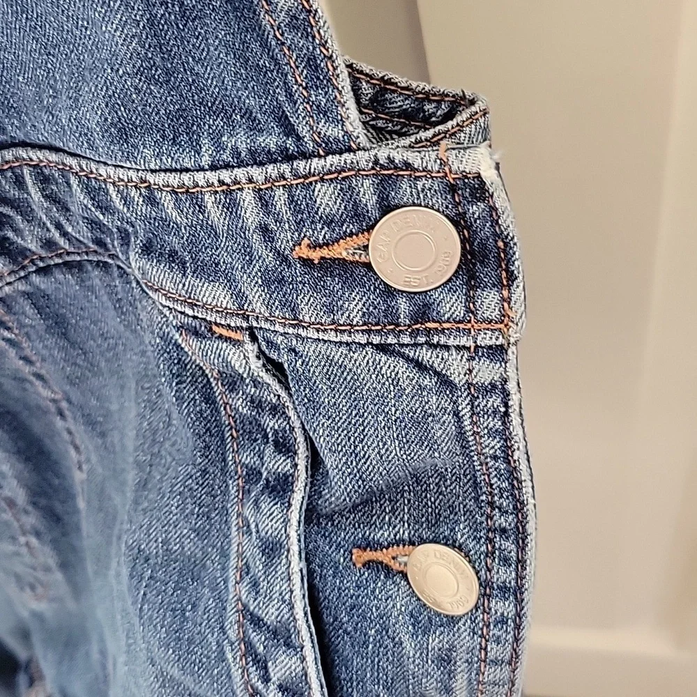 GAP Women’s Blue Denim Overalls Sz. S - Picture 9 of 10